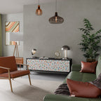 ENERGETIC SPOTS TV-Lowboard mit 3 Türen in Schwarz