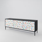 ENERGETIC SPOTS TV-Lowboard mit 3 Türen in Schwarz