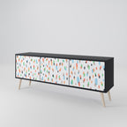 ENERGETIC SPOTS TV-Lowboard mit 3 Türen in Schwarz