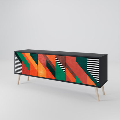 MAKESHIFT ARTISTRY 3-türiges TV-Lowboard