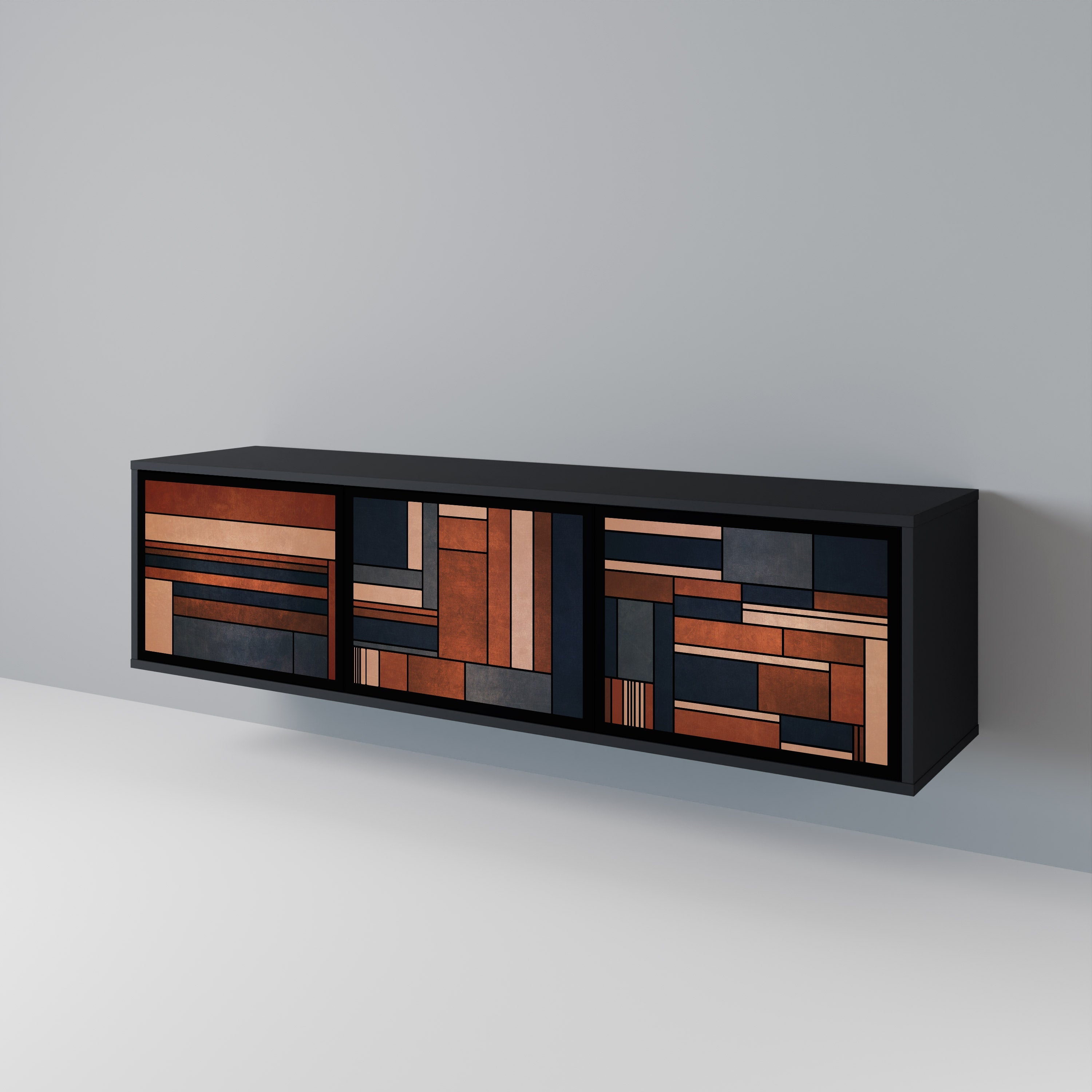 INTREPID FORMATION TV-Lowboard mit 3 Türen in Schwarz