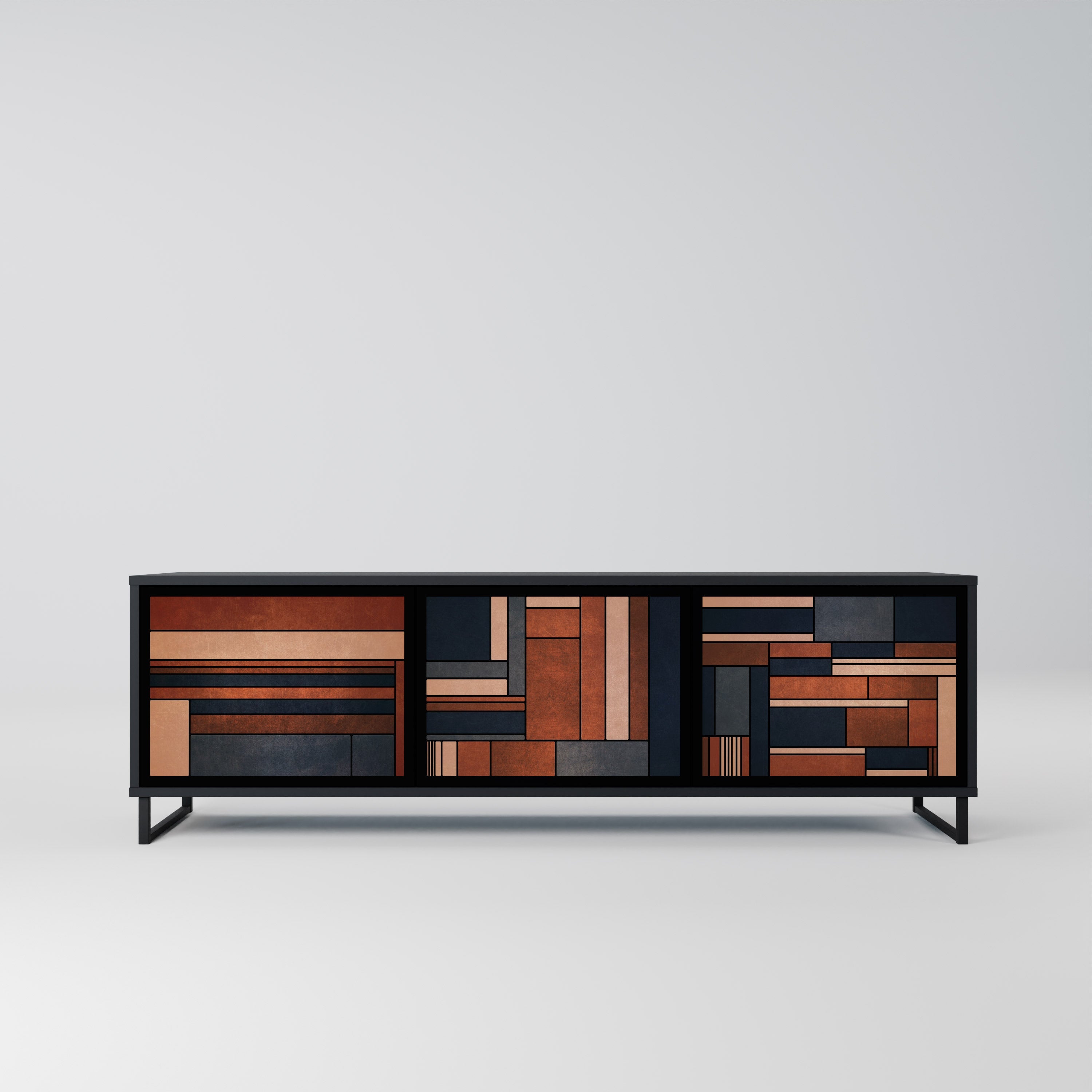 INTREPID FORMATION TV-Lowboard mit 3 Türen in Schwarz