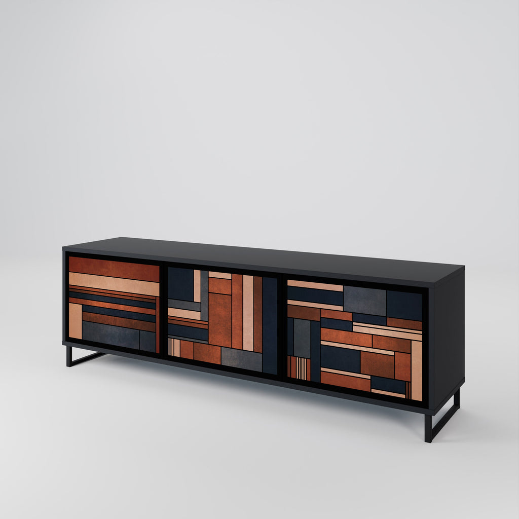 INTREPID FORMATION TV-Lowboard mit 3 Türen in Schwarz