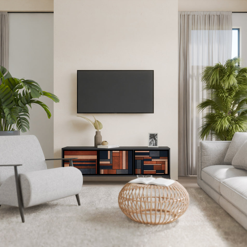 INTREPID FORMATION TV-Lowboard mit 3 Türen in Schwarz