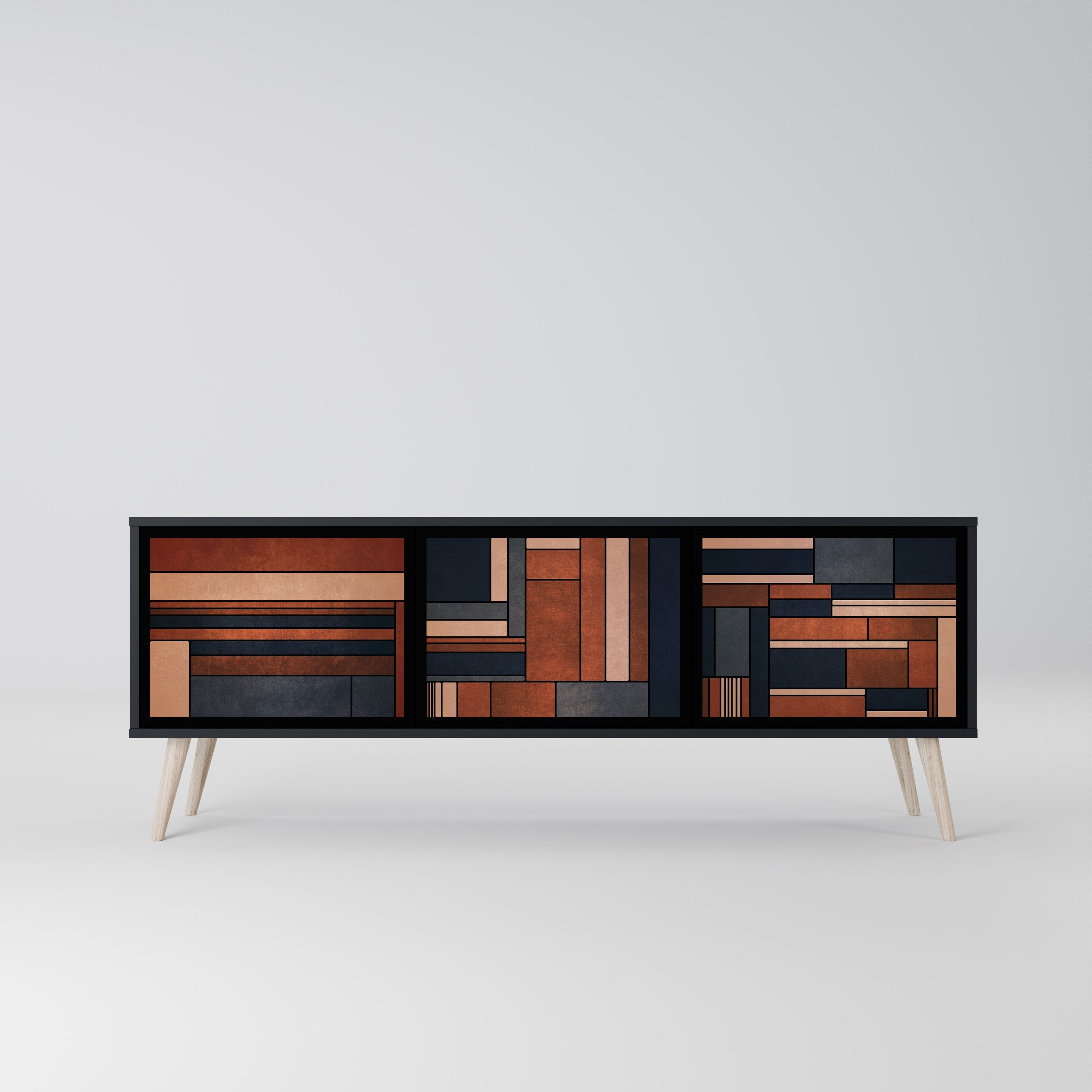 INTREPID FORMATION TV-Lowboard mit 3 Türen in Schwarz