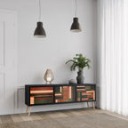 FIGURES OF NATURE TV-Lowboard mit 3 Türen in Schwarz