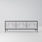 THAI GRAY TV-Lowboard mit 3 Türen in Schwarz