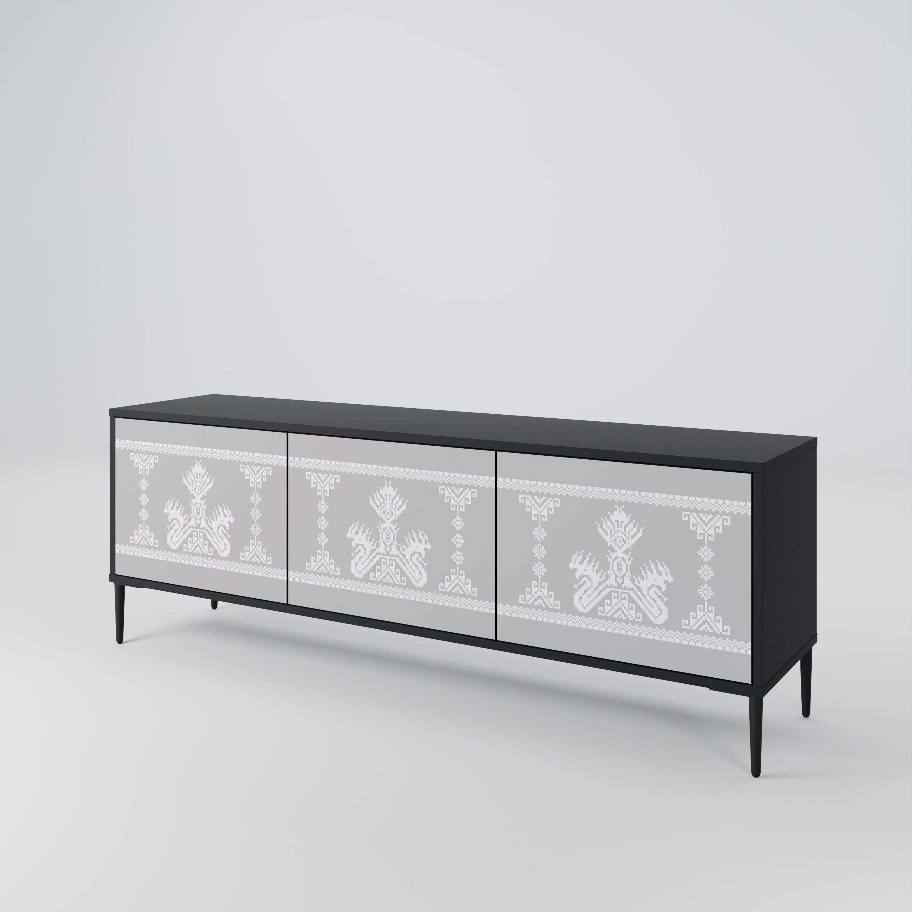 THAI GRAY 3-Door TV Cabinet
