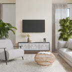 THAI GRAY TV-Lowboard mit 3 Türen in Schwarz