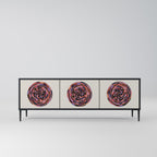 BROWN CIRCLES TV-Lowboard mit 3 Türen in Schwarz