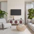 BROWN CIRCLES TV-Lowboard mit 3 Türen in Schwarz