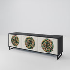 GREEN CIRCLES TV-Lowboard mit 3 Türen in Schwarz