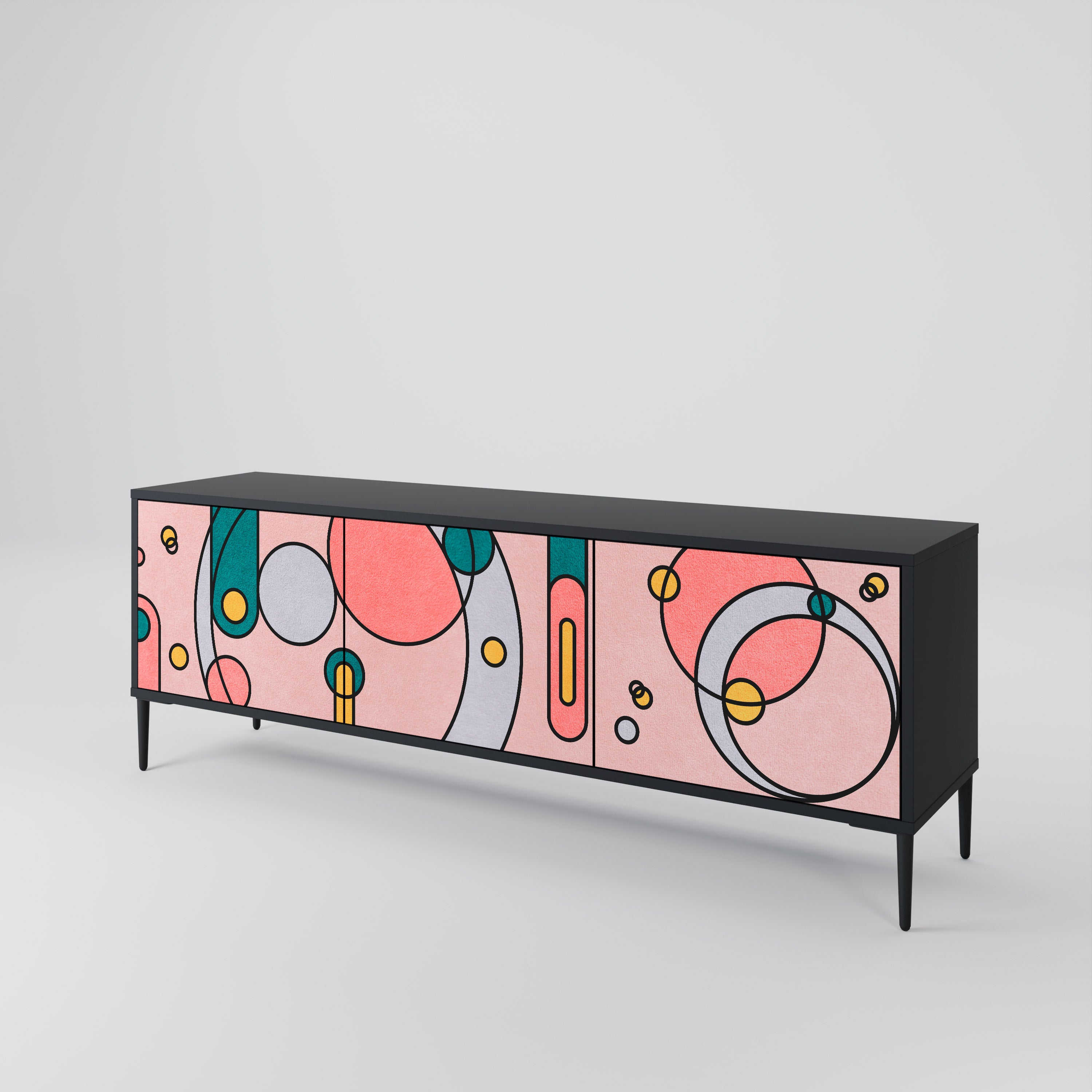 GOSSAMER ECHOES 3-Door TV Cabinet