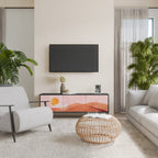 LUMINOUS SUNLIGHT TV-Lowboard mit 3 Türen in Schwarz