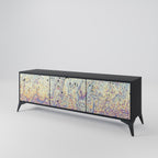 MOSAIC OF COLORS TV-Lowboard mit 3 Türen in Schwarz