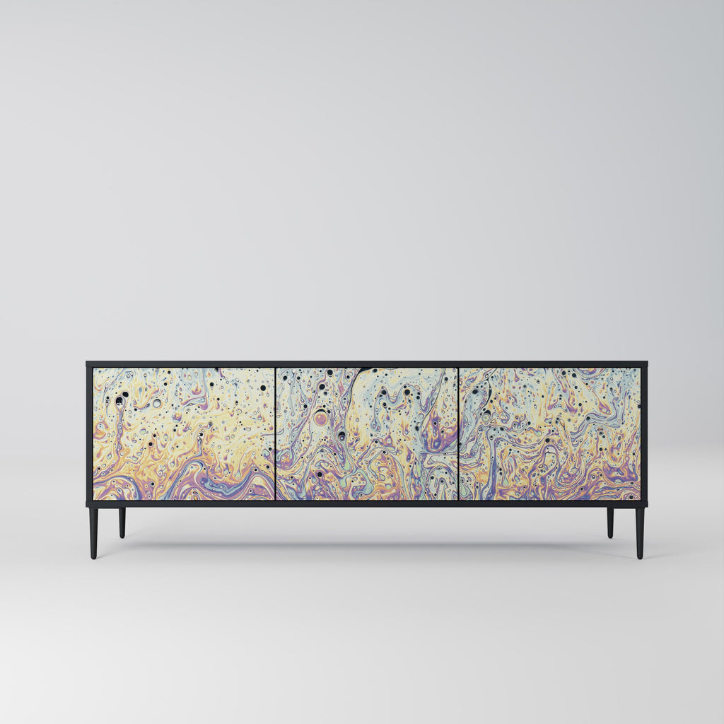 MOSAIC OF COLORS TV-Lowboard mit 3 Türen in Schwarz