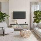 MOSAIC OF COLORS TV-Lowboard mit 3 Türen in Schwarz