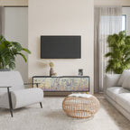 MOSAIC OF COLORS TV-Lowboard mit 3 Türen in Schwarz