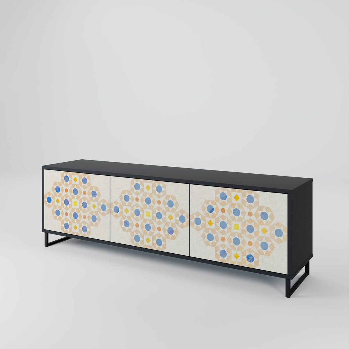 PATTERNED PRISM 3-türiges TV-Lowboard