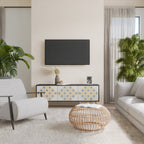 PATTERNED PRISM TV-Lowboard mit 3 Türen in Schwarz