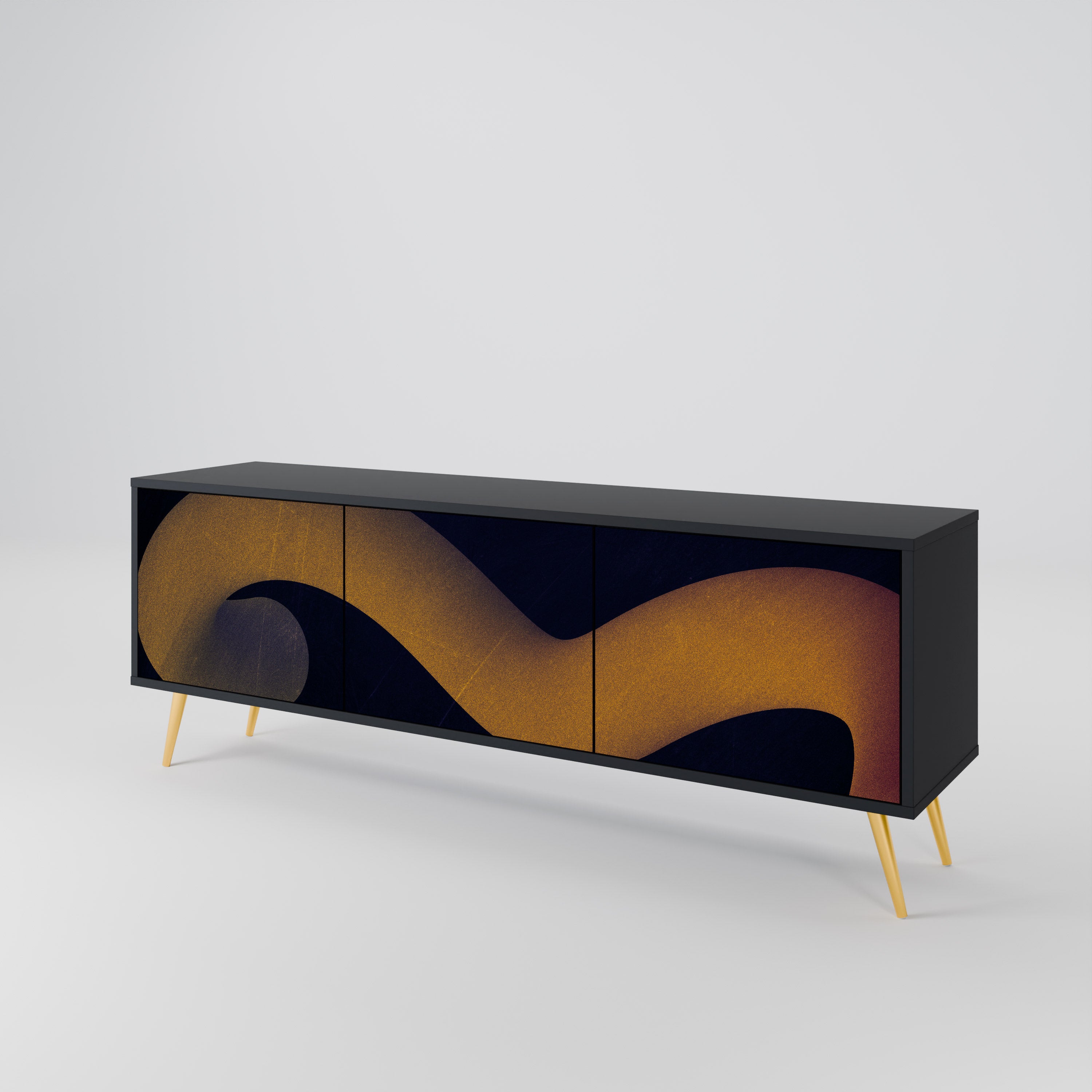 HOLLOW TIME 3-Door TV Cabinet