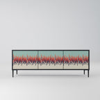 CHROMA CONTOURS TV-Lowboard mit 3 Türen in Schwarz