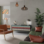 CHROMA CONTOURS TV-Lowboard mit 3 Türen in Schwarz