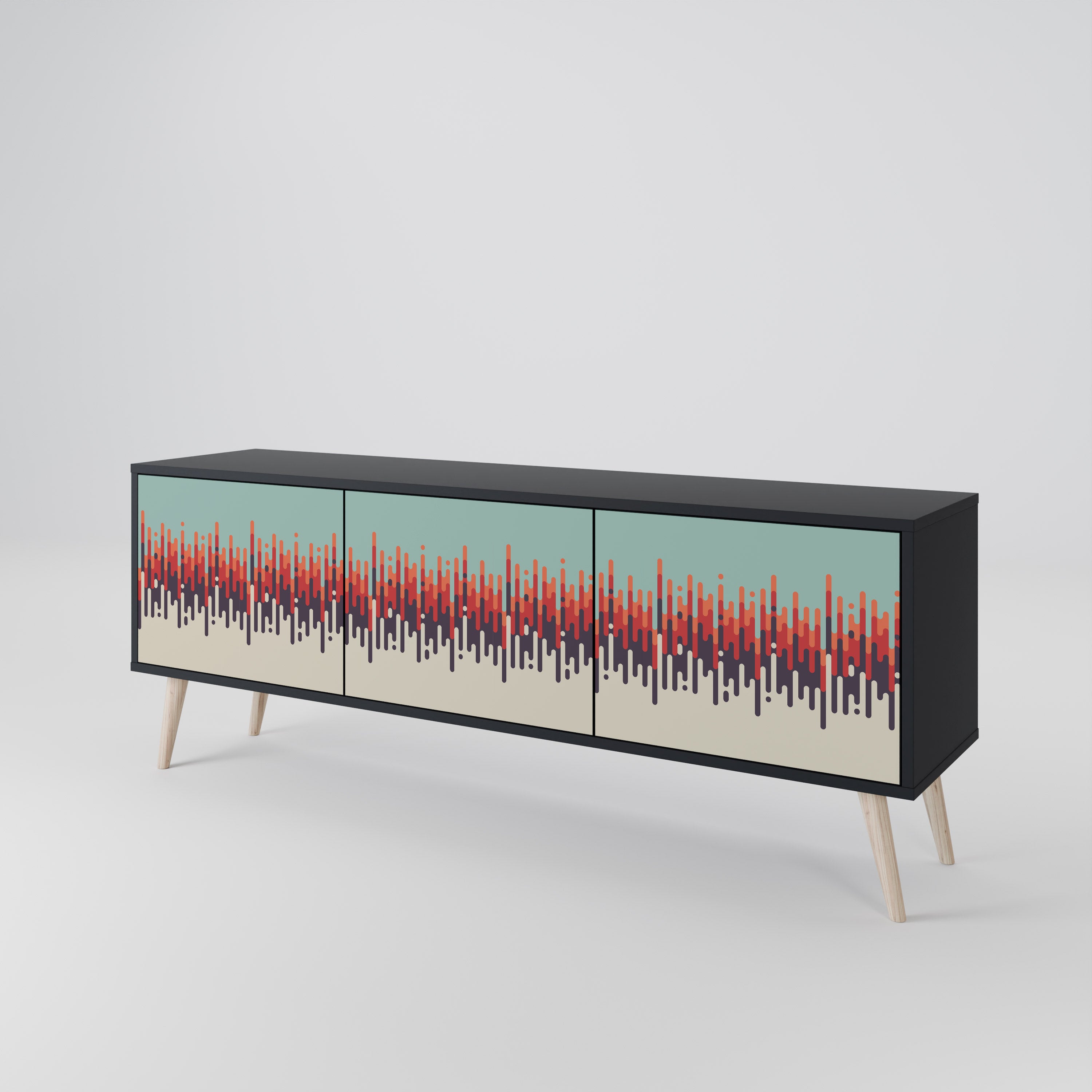 CHROMA CONTOURS 3-Door TV Cabinet