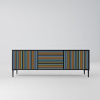 LINEOUT SPECTRUM TV-Lowboard mit 3 Türen in Schwarz