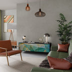 SPECTRUM SPLENDOR TV-Lowboard mit 3 Türen in Schwarz