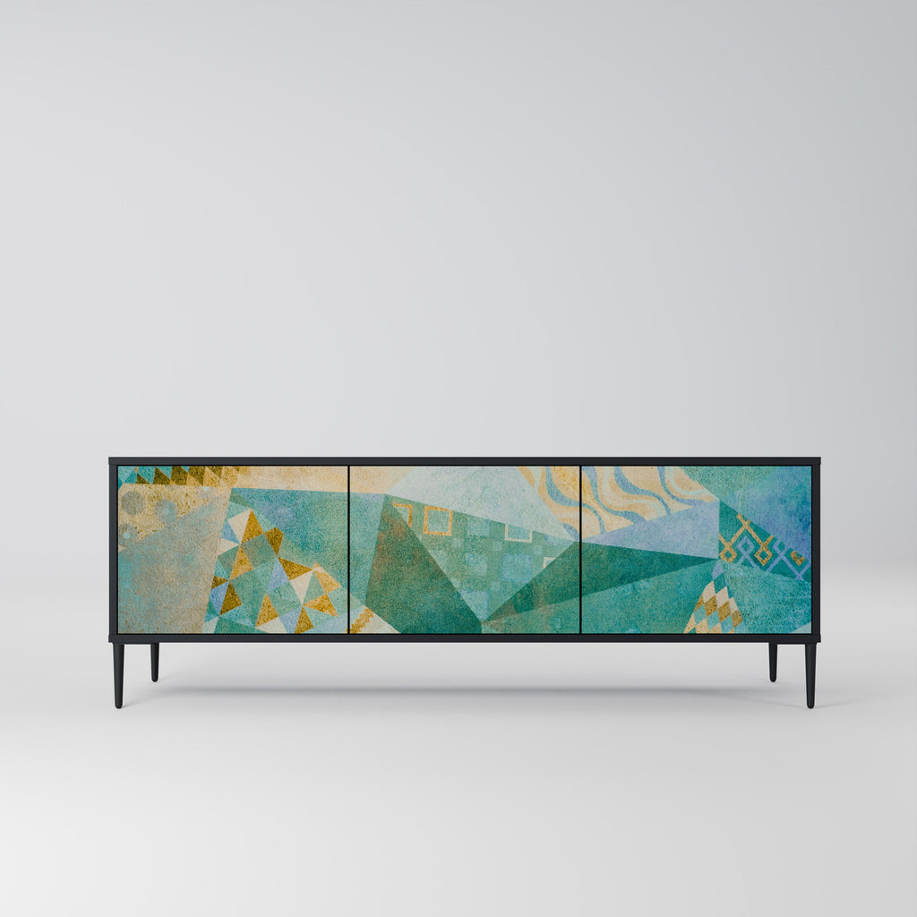 SPECTRUM SPLENDOR TV-Lowboard mit 3 Türen in Schwarz