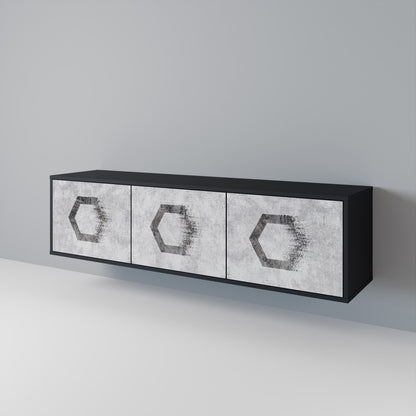 HEXAGONAL FIGURES 3-türiges TV-Lowboard