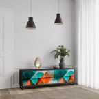 CIRCULAR RHAPSODY TV-Lowboard mit 3 Türen in Schwarz