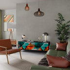 CIRCULAR RHAPSODY TV-Lowboard mit 3 Türen in Schwarz