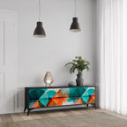 CIRCULAR RHAPSODY TV-Lowboard mit 3 Türen in Schwarz