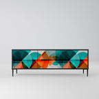 CIRCULAR RHAPSODY TV-Lowboard mit 3 Türen in Schwarz