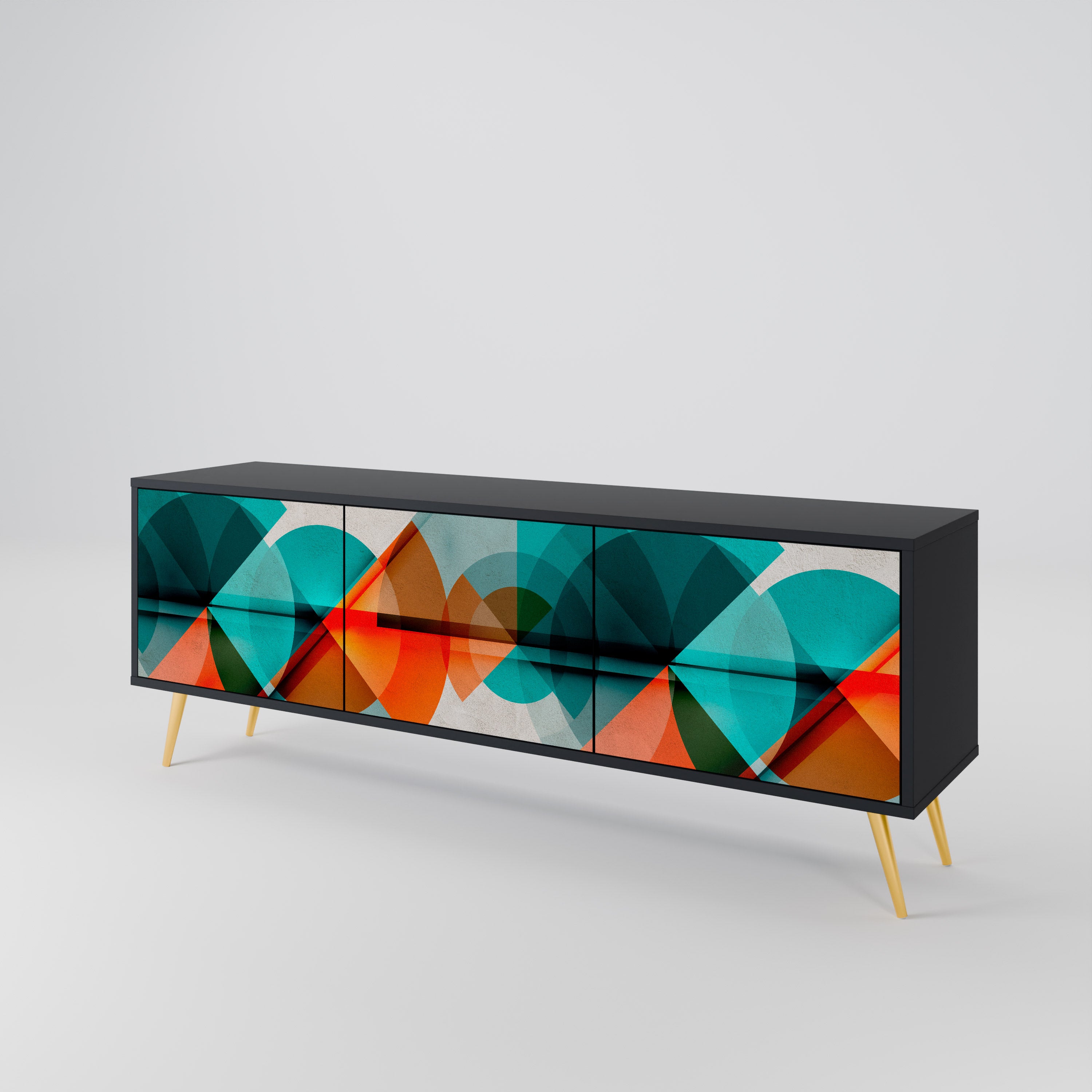 CIRCULAR RHAPSODY 3-Door TV Cabinet