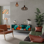 CIRCULAR RHAPSODY TV-Lowboard mit 3 Türen in Schwarz