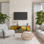 PIERCING SHARPNESS TV-Lowboard mit 3 Türen in Schwarz