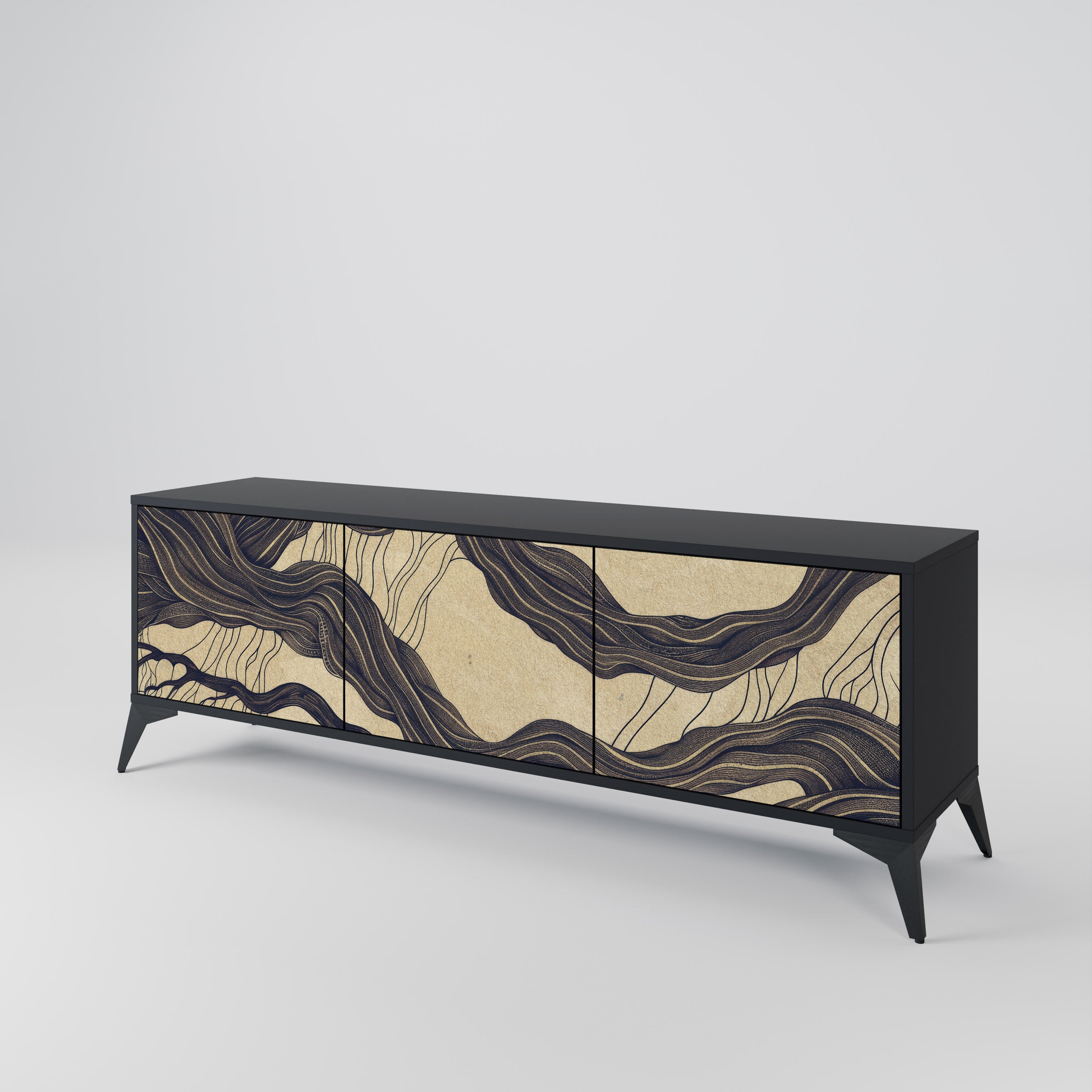 UNIFIED FRAGMENTS 3-Door TV Cabinet