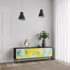 BODY LANGUAGE TV-Lowboard mit 3 Türen in Schwarz