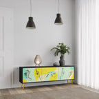 BODY LANGUAGE TV-Lowboard mit 3 Türen in Schwarz