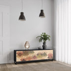 GEOMETRIC FUSION TV-Lowboard mit 3 Türen in Schwarz