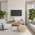 GEOMETRIC FUSION TV-Lowboard mit 3 Türen in Schwarz