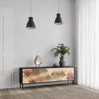 GEOMETRIC FUSION TV-Lowboard mit 3 Türen in Schwarz