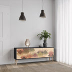 GEOMETRIC FUSION TV-Lowboard mit 3 Türen in Schwarz