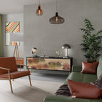 GEOMETRIC FUSION TV-Lowboard mit 3 Türen in Schwarz