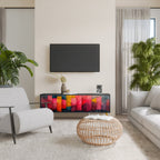 COLORFUL SOUNDS TV-Lowboard mit 3 Türen in Schwarz