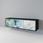 ABSTRACT THOUGHTS TV-Lowboard mit 3 Türen in Schwarz