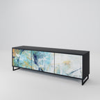 ABSTRACT THOUGHTS TV-Lowboard mit 3 Türen in Schwarz